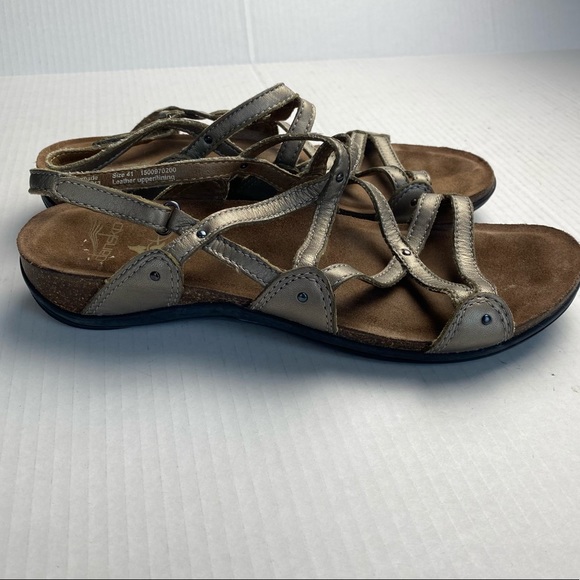 Dansko JOVIE Gold metallic strappy sandals Sz 41 - Picture 9 of 9